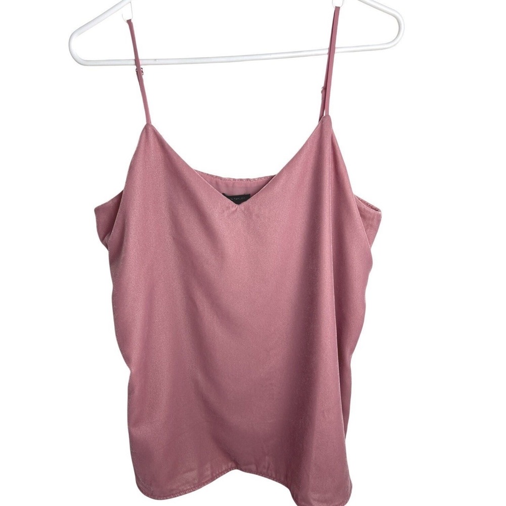NWT Ann Taylor Womens Velour Tank Top Size Medium Pink Velvet Y2K Party Office